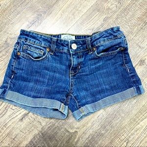 Aeropostale denim jean short shorts 5 pocket Juniors size 0.